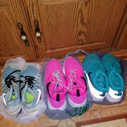 Jordan, Nikes, Air force Ones, Fila, Aadais, Vans,Steve Madden. 10 Pairs Of Gym Shoes. For Sale $150.00" Or, Best Offer.