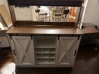 Farm house style coffee bar
