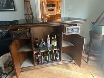 Antique bar with stools