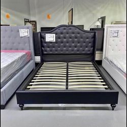 King Size Black Platform Bed Frame
$395! Queen Size $365!