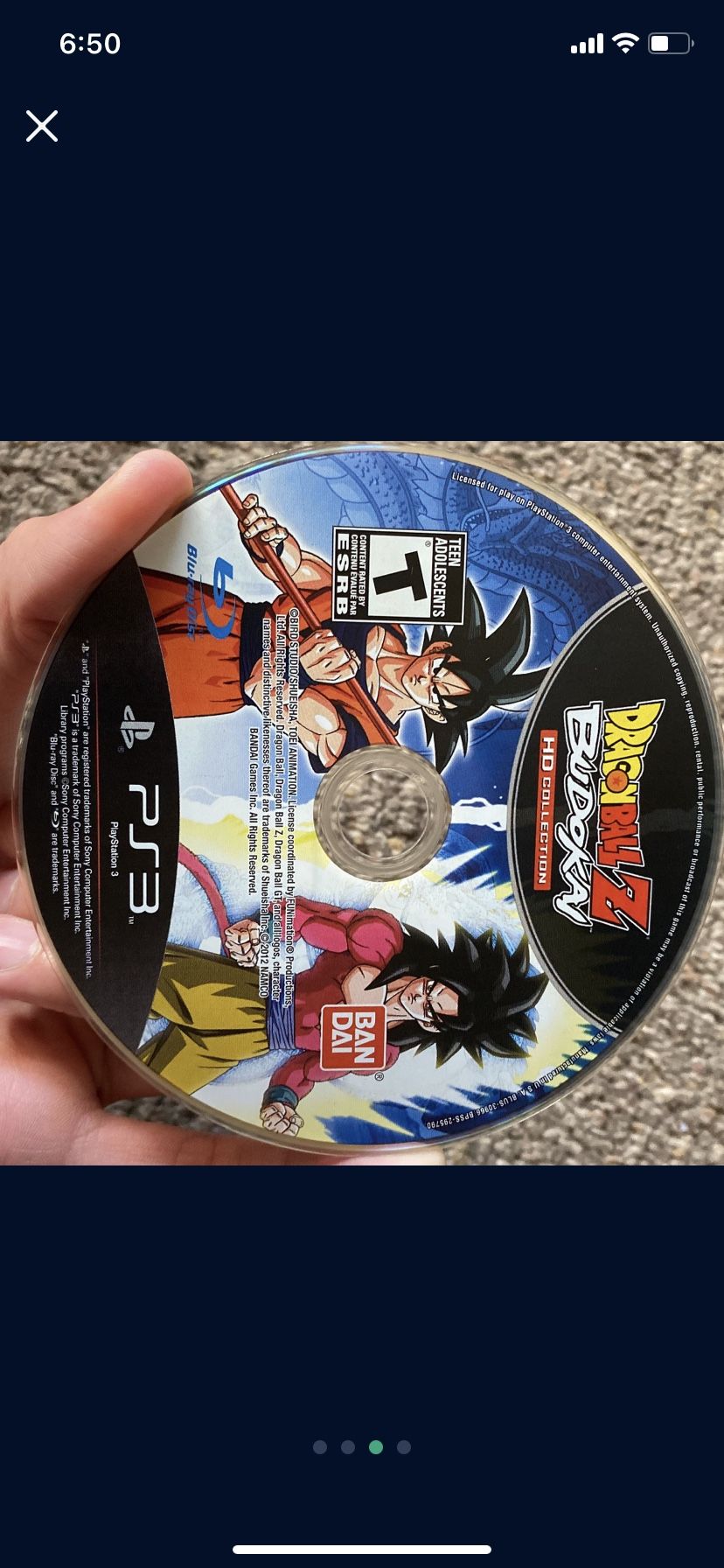 Dragon Ball Z Budokai HD Collection Budokai 1 Budokai 3 PS3 PlayStation 3  Video Game for Sale in San Diego, CA - OfferUp