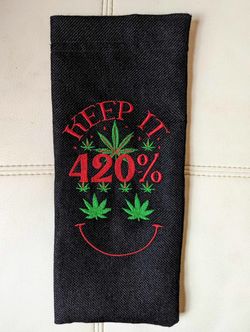 Black, Red And Green "Keep It 420%" Bottle Holder