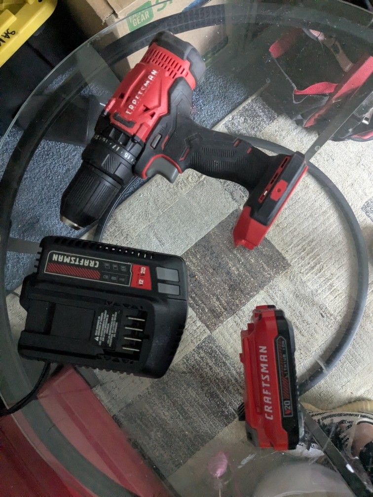 Craftsman Drill W Battery And Charger 