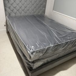 Queen   Bed Frame With Mattress All New Furniture And Free Installation   Free Delivery 