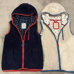 Mini Boden Sherpa Vests (Size 11-12Y)