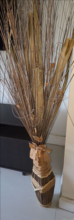 Decorative Floor Vase with Dried Branches