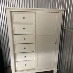 Coaster White Armoire with Drawers
