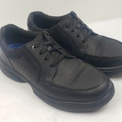 Clarks Collection 14835 Men's Black Leather Oxford Lace-Up Shoes Size 9.5M 