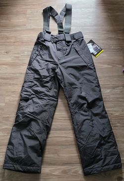 *Brand New* Kids Boys Girls Unisex Black Snow Ski Bibs Pants sz 12