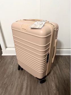 Beis carry on luggage in beige