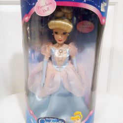  Disney Cinderella Porcelain Barbie Doll 16" Brasskey Keepsakes New In Box


