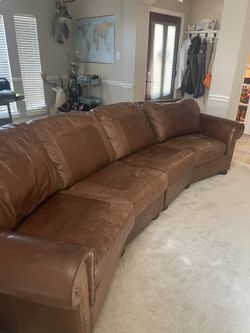 Italian Leather Sectional