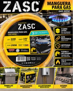 ZASC Gas Hose 30M Yellow PVC