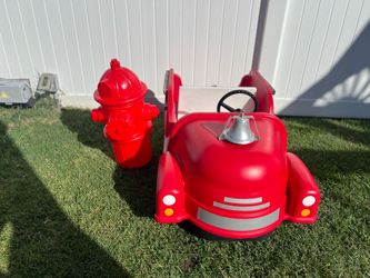 Vintage Firetruck with Fire Hydrant
