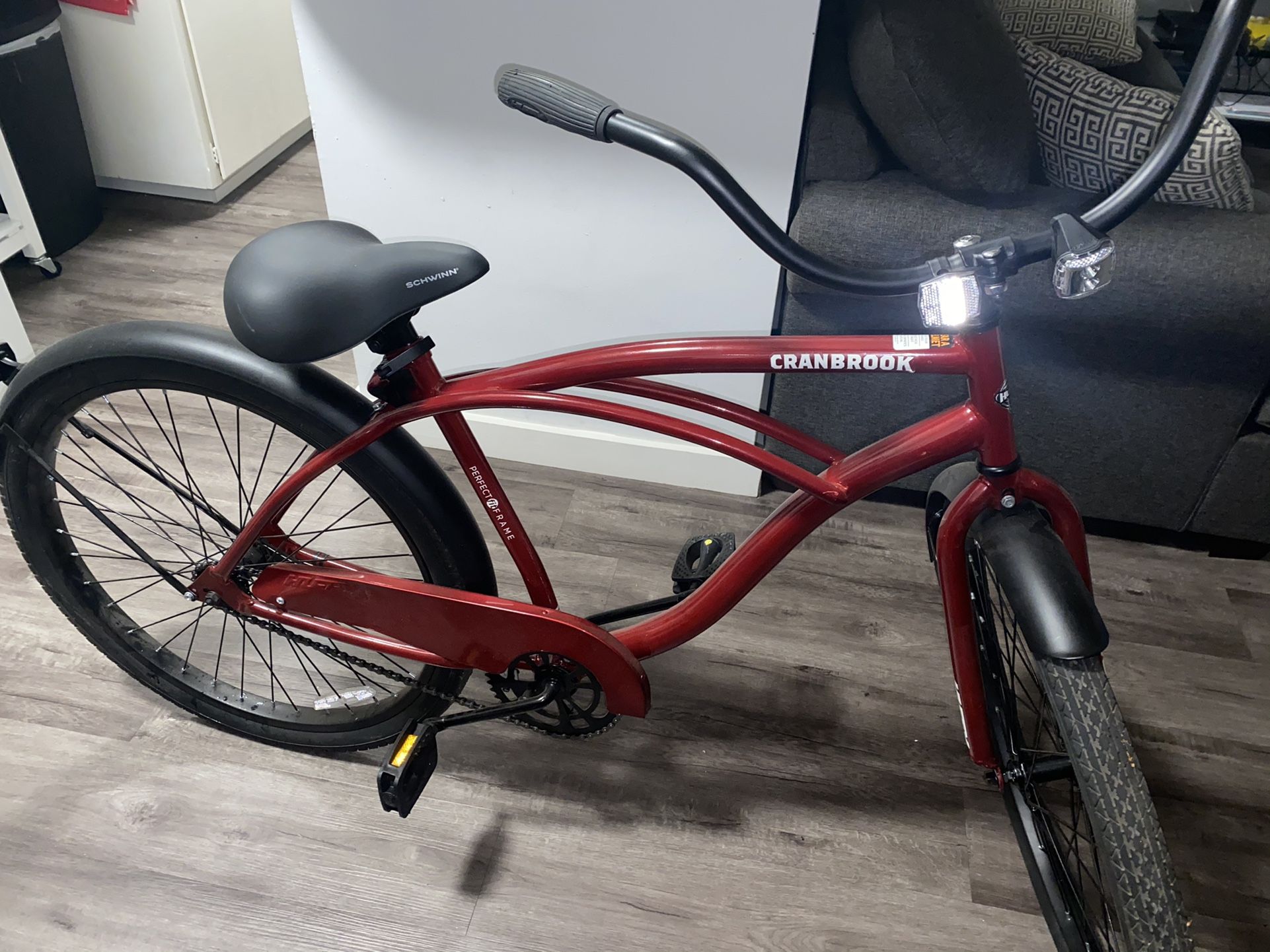 Beach Cruiser, Black And Red