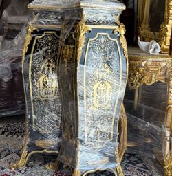Baroque Style Pedestal Columns Pair