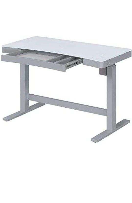 TRESANTI Adjustable Height Desk, White


