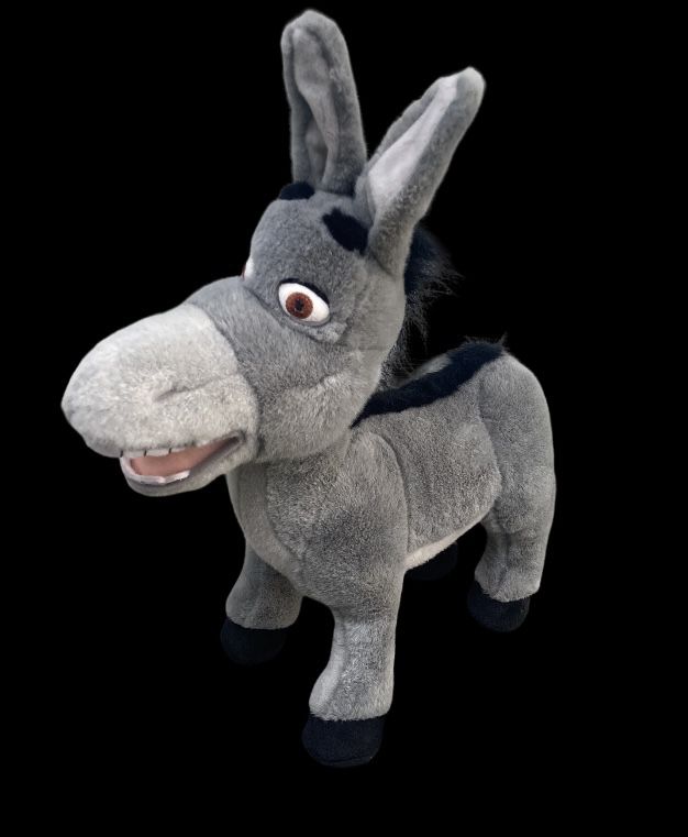 2003 DREAMWORKS Universal Studios 17" Tall Shrek Donkey Plush Stuffed Animal 