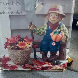 Harvest Scare Crow Bench 