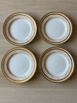 Christian Dior Gaudron Marbre Rose Collection | 4 Salad Plates