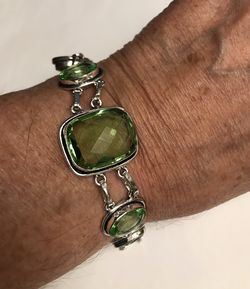 Peridot 925 Sterling Silver Bracelet 