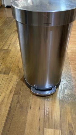 Simple Human Stainless Steel Trash Bin