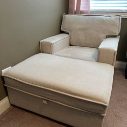 Sofa Chair & Ottoman Set