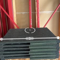 Rubber Gym Mats - 6 Total 24”