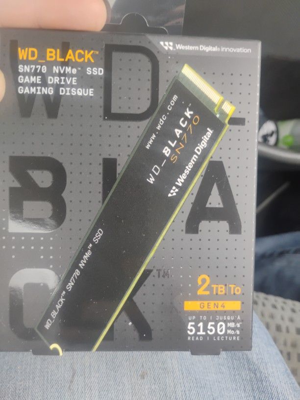 2tb WD Black SSD Nvme Hard Drive