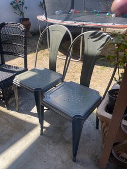 Metal chairs