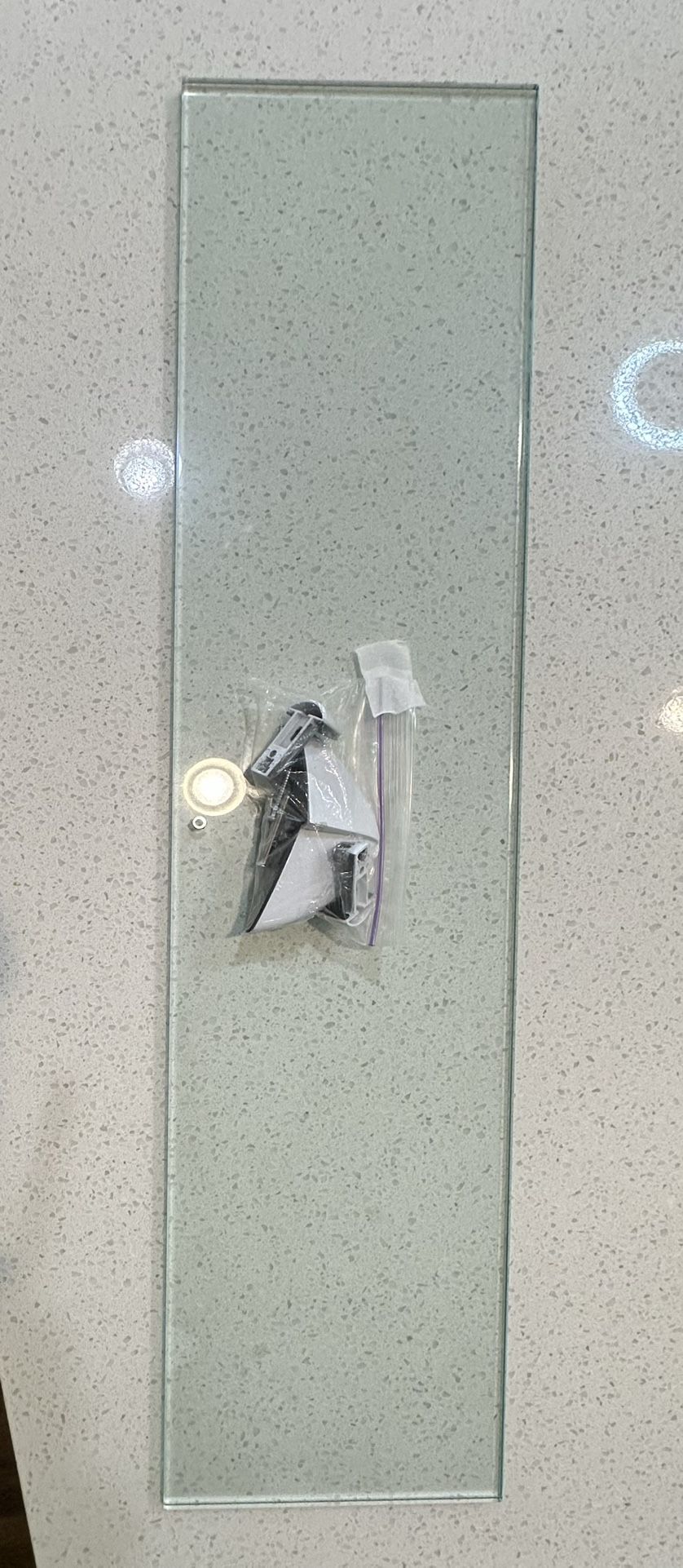 Floating Glass Shelf 15x5in