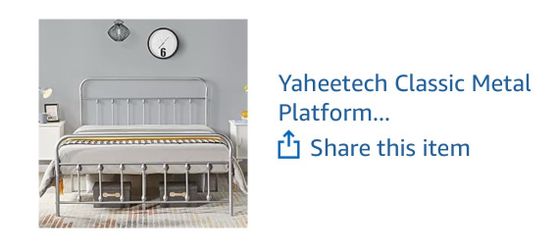 Full size bed frame and mattress topper