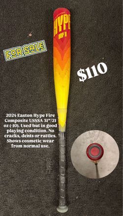 Easton Hype Fire USSSA Baseball Bat 31/21