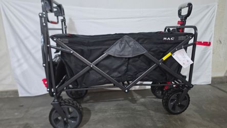 Macsports Foldable Collapsible Portable Push-Pull Wagon Cart
