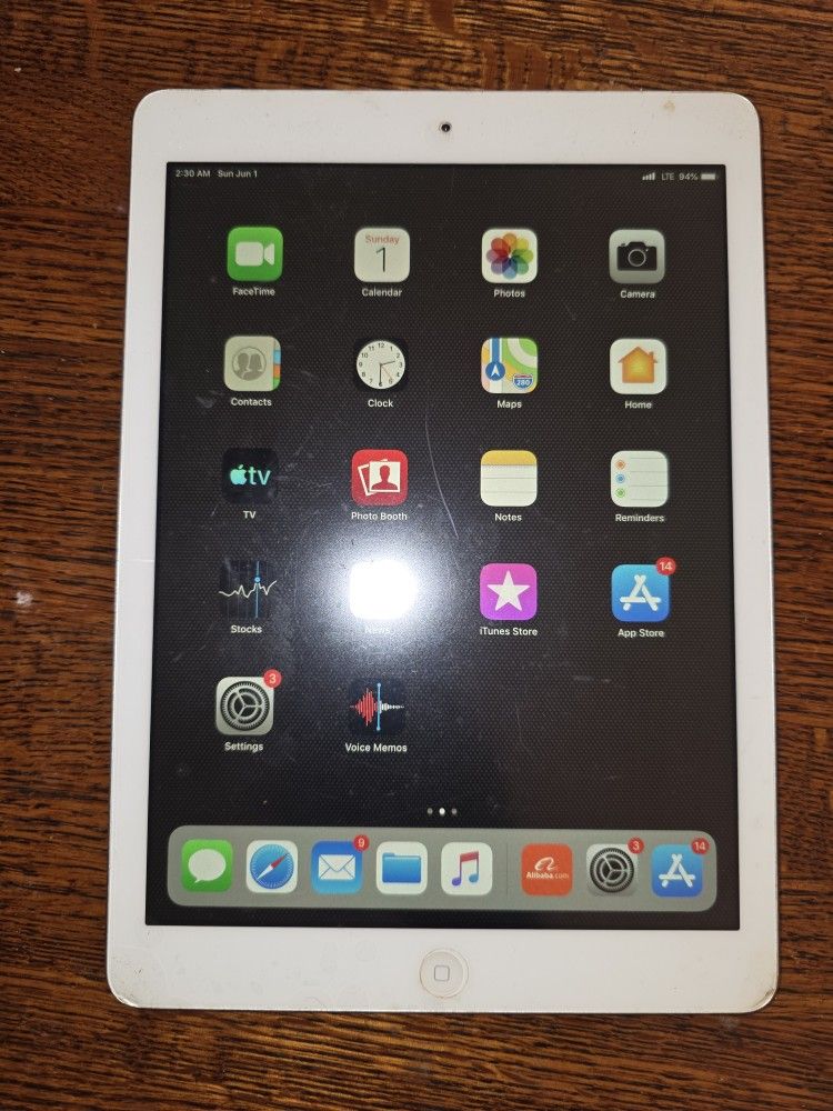 Ipad Air 1 White Silver