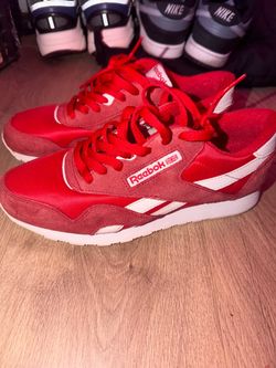 Reebok Classic Nylon Red Sneakers size 8.5