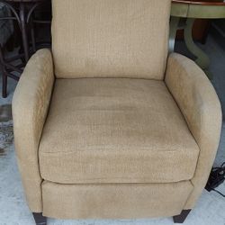Gold Tint Cloth Power Recliner