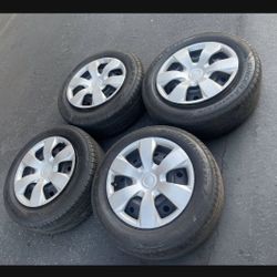 4 — 215/60r16 5x114.3 5x4.5 Stock Camry Toyota Corolla Civic Accord Altima Sentra Rims Wheels Good Tires!!!!!