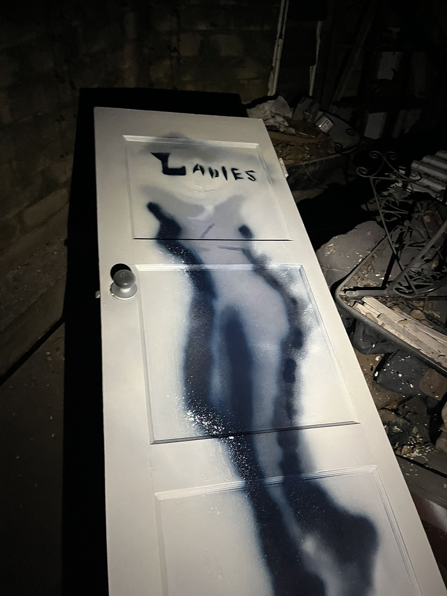 Customized Sillouette Bathroom Doors