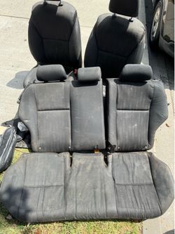 2013 Toyota Corolla S front airbag seats, and back seat