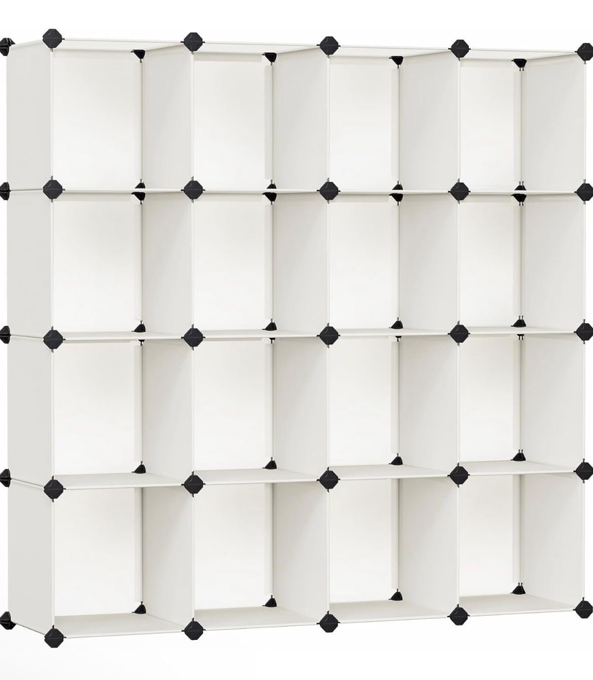 SONGMICS Cube Storage Organizer Closet Organizers Set of 16 Cube - Cream White