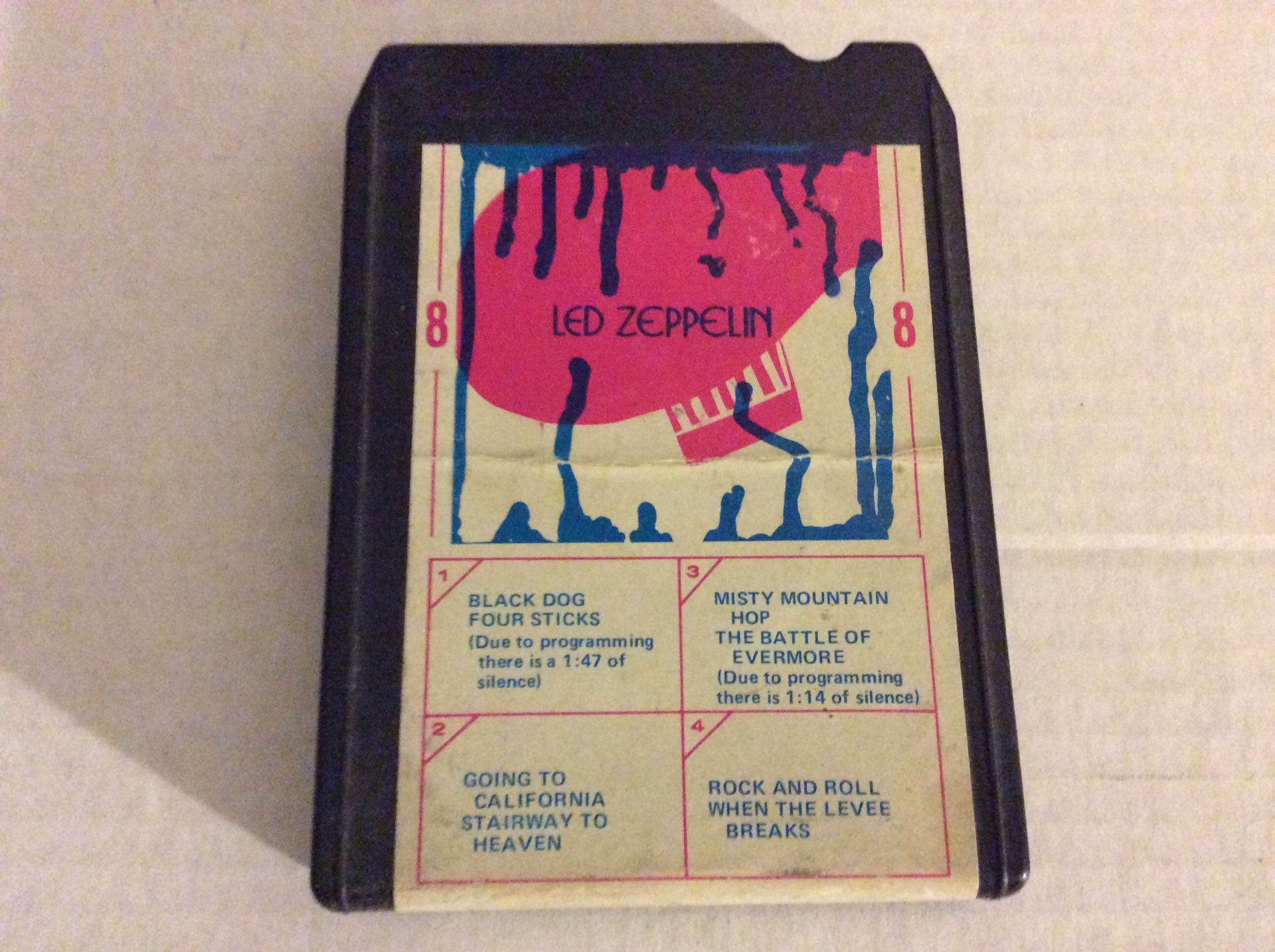 Led Zeppelin 8 track eight track cassette