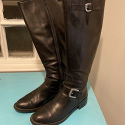 Cole Haan Black Leather Riding Boot Size 9