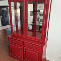 China Cabinet Heavy Wood