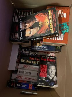 Tom Clancy & Michael Crichton Books