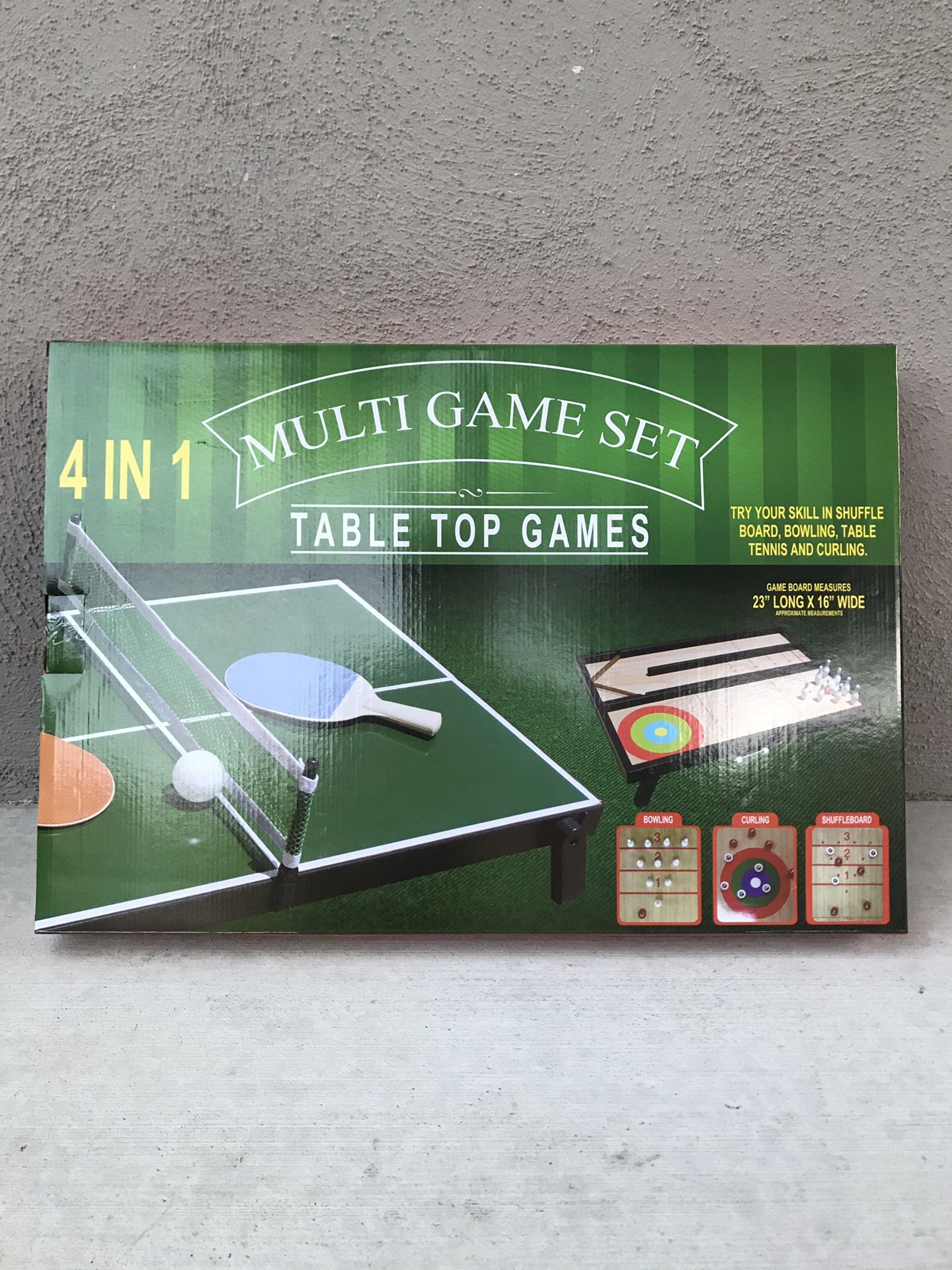 4-in-1 TABLETOP MULTI-GAME SET 🏓 🎳