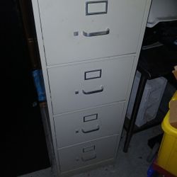 Two 4 Draw File Cabinets