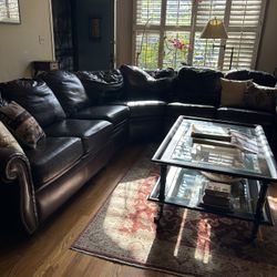 Leather Sectional Sofa 