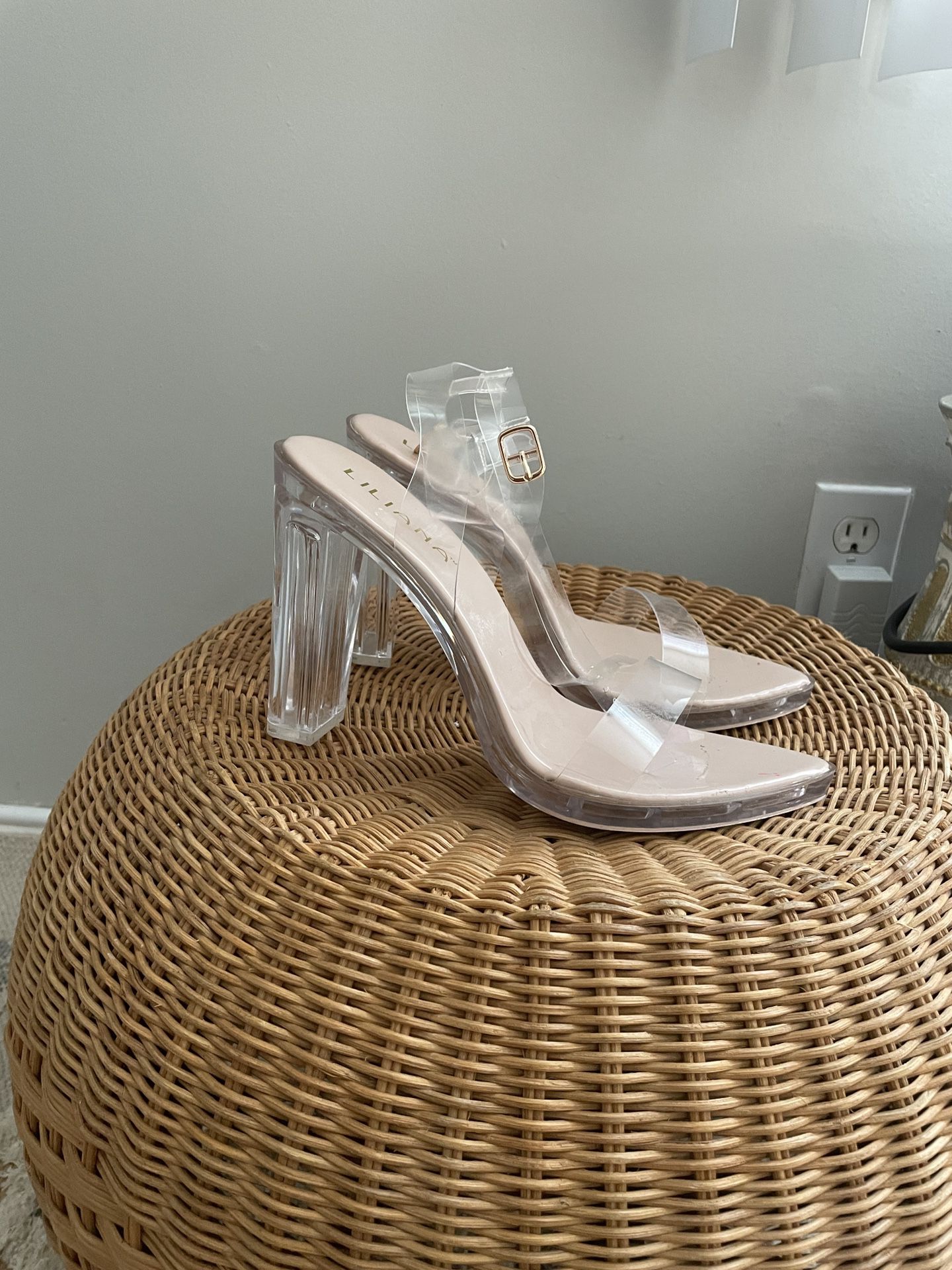 Clear Heels From Windsor, Only Wore Once, But They Are To Big… Size 9