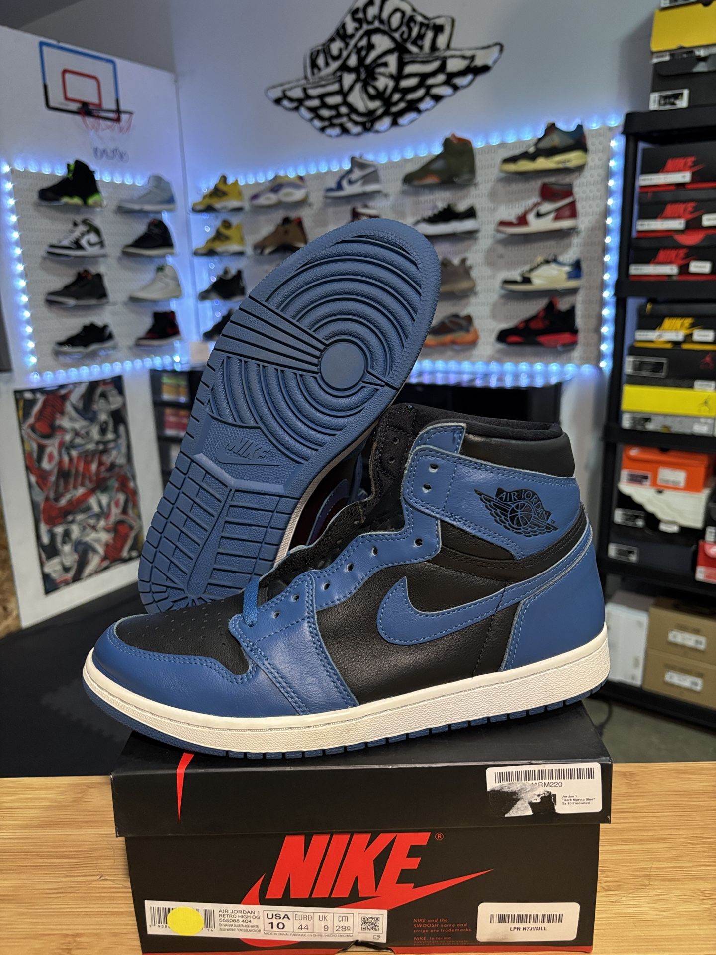 AIR JORDAN 1 RETRO “MARINA” SIZE 10